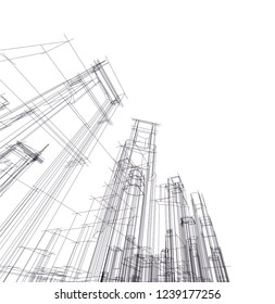 concept city architecture 3d 