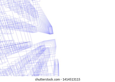 concept city architecture 3d vector illustration