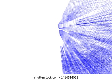 concept city architecture 3d vector illustration