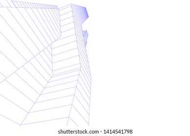 concept city architecture 3d vector illustration
