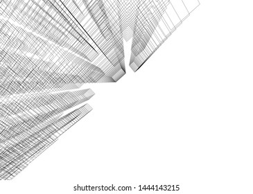 concept city architecture 3d vector illustration