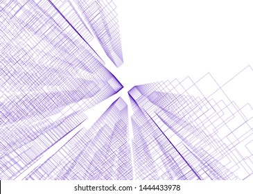 concept city architecture 3d vector illustration