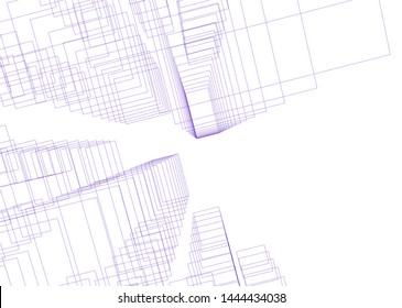 concept city architecture 3d vector illustration