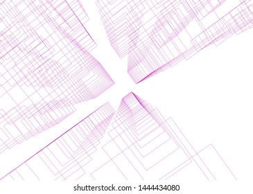 concept city architecture 3d vector illustration