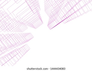 concept city architecture 3d vector illustration