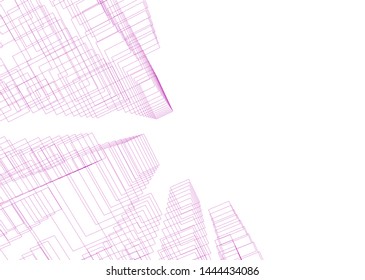 concept city architecture 3d vector illustration