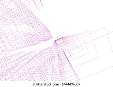 concept city architecture 3d vector illustration
