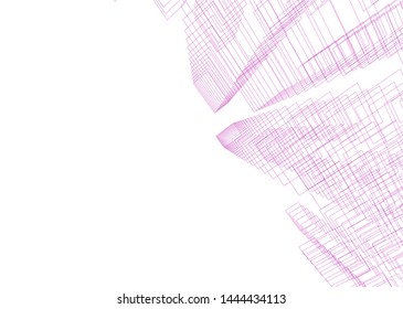 concept city architecture 3d vector illustration