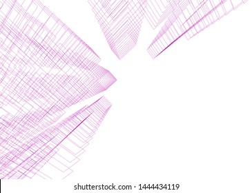 concept city architecture 3d vector illustration