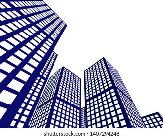 Concept city architecture vector illustration