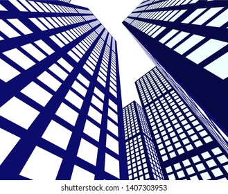 Concept city architecture vector illustration