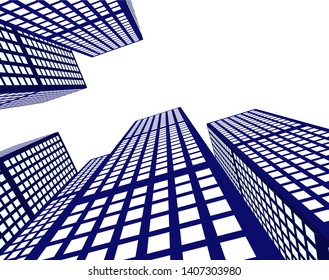 Concept city architecture vector illustration