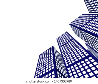 Concept city architecture vector illustration
