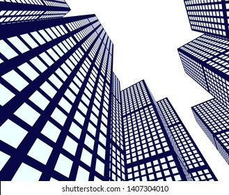 Concept city architecture vector illustration