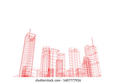 Concept city architecture vector illustration