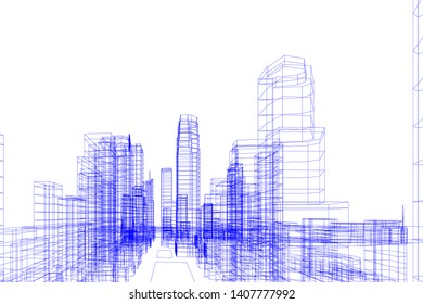 Concept city architecture vector illustration