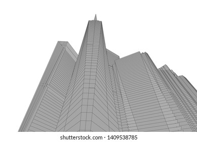 Concept city architecture vector illustration