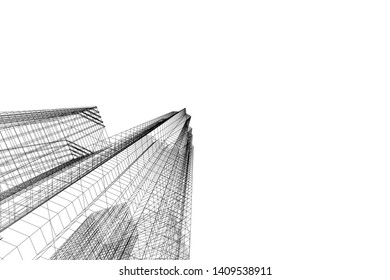 Concept city architecture vector illustration