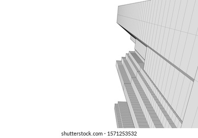 Concept city architecture vector illustration