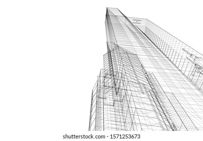Concept city architecture vector illustration