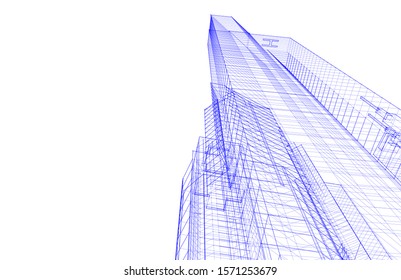 Concept city architecture vector illustration