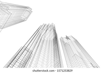 Concept city architecture vector illustration