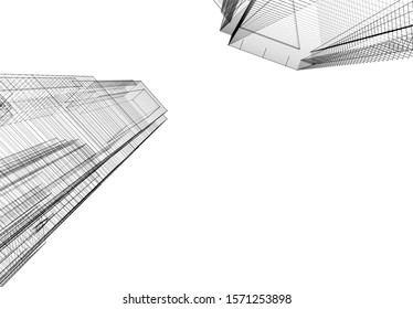 Concept city architecture vector illustration