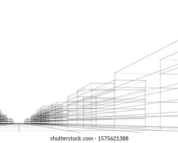 Concept city architecture vector illustration