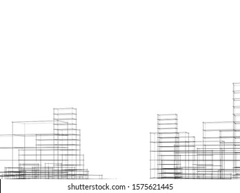 Concept city architecture vector illustration