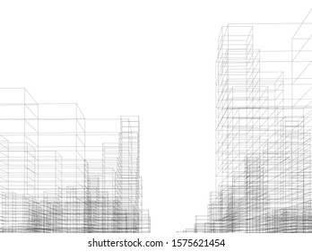 Concept city architecture vector illustration