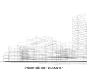 Concept city architecture vector illustration