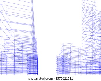 Concept city architecture vector illustration