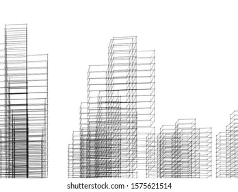 Concept city architecture vector illustration