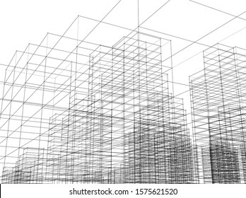 Concept city architecture vector illustration