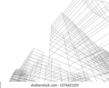 Concept city architecture vector illustration