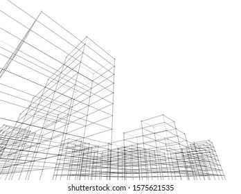 Concept city architecture vector illustration