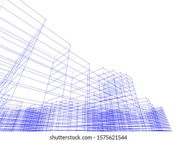 Concept city architecture vector illustration