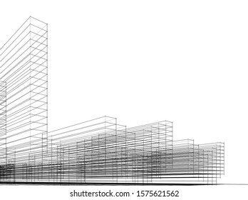 Concept city architecture vector illustration