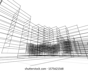 Concept city architecture vector illustration