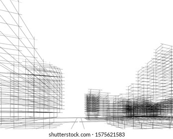 Concept city architecture vector illustration