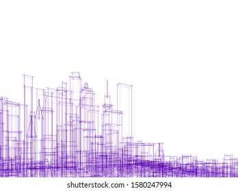Concept city architecture vector illustration