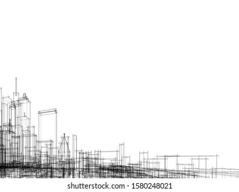 Concept city architecture vector illustration