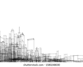 Concept city architecture vector illustration