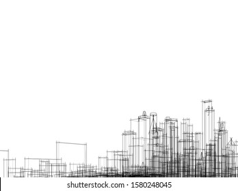 Concept city architecture vector illustration
