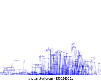 Concept city architecture vector illustration