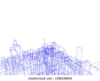 Concept city architecture vector illustration