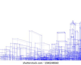 Concept city architecture vector illustration