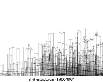 Concept city architecture vector illustration