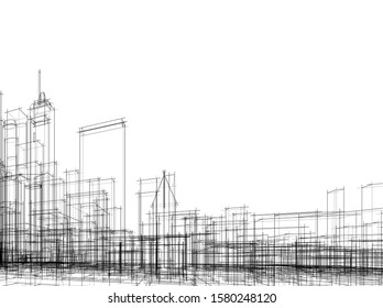 Concept city architecture vector illustration