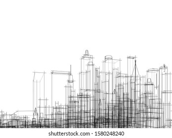 Concept city architecture vector illustration